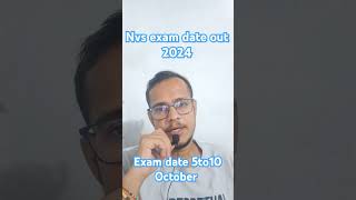 Nvs exam date out 2024 [upl. by Antsirhc]