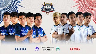 MPLPH S9 W1D3 ECHO VS OMG Game 1 [upl. by Flemings]