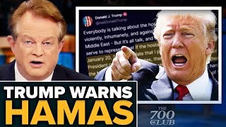 TRUMP Issues Ultimatum to Hamas Over Hostages [upl. by Ayotal701]