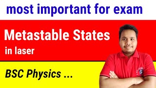 metastable state in laser  metastable state [upl. by Hornstein]