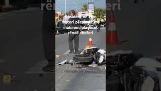 Aksident në Fier motori përplaset me makinën plagoset rëndë shoferi [upl. by Dublin]