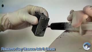 How to Refill Canon PG40 amp PG50 Black Ink Cartridge [upl. by Ecirual]