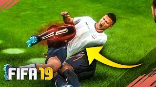 NOSSA GRANDE ESTRELA QUEBROU A PERNA  Modo Carreira  FIFA 19 17 [upl. by Valeta]