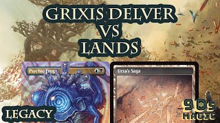 Grixis Delver vs Lands MTG Legacy [upl. by Lledo143]