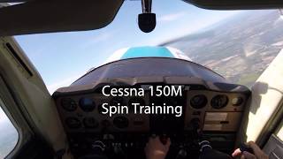 Spin Recovery Training in a Cessna 150 CYTZ [upl. by Airdnua]