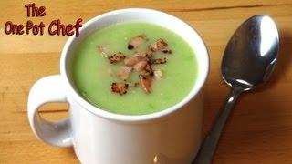 Potato Pea and Bacon Soup  One Pot Chef [upl. by Alemac241]