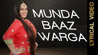 MUNDA BAAZ WARGA  DEEPAK DHILLON  LYRICAL VIDEO  New Punjabi Songs 2016 [upl. by Niwde]