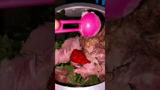 Rori wild green vegetable with smoke Mithunshortvideo😋 Arunachali style 😋 [upl. by Yenhpad]