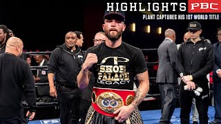 Caleb Plant wins the IBF Super Middleweight title  PlantMcCumby [upl. by Eatnad]