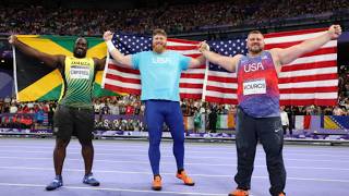 Ryan Crouser Clinches Historic Third Olympic Shot Put Victory in paris [upl. by Chem]