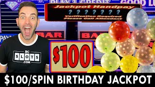 NONSTOP 100 SPINS 🎂 BIRTHDAY JACKPOT at Live Casino Maryland [upl. by Neivad]