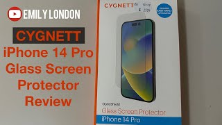 Cygnett Screen Protector for the Apple iPhone 14 Pro  Applying Unboxing and Review [upl. by Novart]