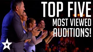 TOP 5 MOST VIEWED Auditions from Britains Got Talent 2022  Got Talent Global [upl. by Notsgnal280]