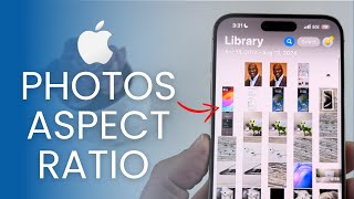 How To Change From Square Grid To Actual Size Photos On iPhone iOS 18 [upl. by Cutter]