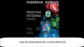 FARRERAS ROZMAN MEDICINA INTERNA EDICION 18 [upl. by Arlene]