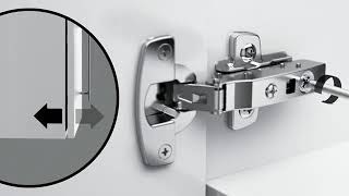 Sensys Hinge Door Front Attachment Removal And Adjustment by Hettich [upl. by Marka]