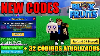 NOVO CÓDIGO  32 CÓDIGOS DE 2X XP BELI E RESET NO BLOX FRUITS 2024  blox fruit codes [upl. by Zosema]