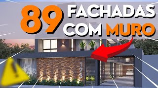 🏡 89 FACHADAS de MUROS de CASAS MODERNAS e SIMPLES  IDEIAS LINDAS para INSPIRAR o seu PROJETO [upl. by Marcelline]