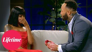 Olajuwon Gets Down on One Knee and Proposes to Katina  MAFS Reunion S14 E18  Lifetime [upl. by Hildegaard]