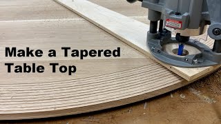 How To Make a Tapered Edge on a Table Top [upl. by Valentina]