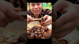 Snail fried delicious foods mukbang eatingshow food shorts [upl. by Cheadle911]