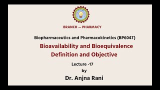 Biopharmaceutics and Pharmacokinetics  AKTU Digital Education [upl. by Clifton]