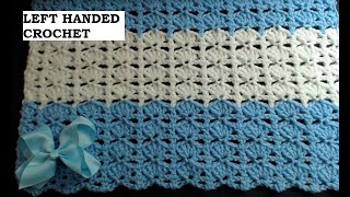 Crochet Left Handed This QUICK and EASY FANtastic blanket is stunning and quick to make [upl. by Annairda25]