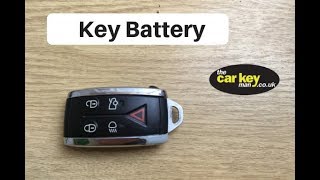 Jaguar XF Key Battery change HOW TO [upl. by Citarella]