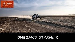 ONBOARD STAGE 2  Benediktas Vanagas  Dakar 2019 [upl. by Ahsimrac]