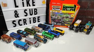 Matchbox Action Drivers Bus Station Playset unboxing amp assembly Bonus Bus showcase [upl. by Dlorag]