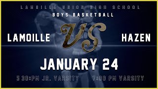 Lamoille vs Hazen  JVV High School Boys Basketball 12424 [upl. by Hisbe]