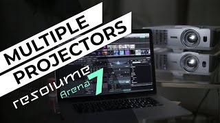 Resolume Projection Mapping with Multiple Projectors Tutorial [upl. by Grannia]