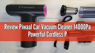 Review Piwaal Car Vacuum Cleaner 14000Pa Powerful Cordless Portable 2 in 1 Vacuum amp Blower Mini Wire [upl. by Marve]