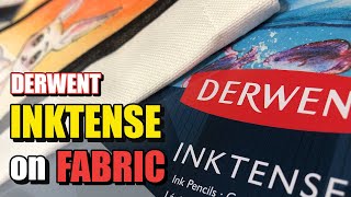 Derwent Inktense Pencils on Fabric Does It Work  Art Challenge [upl. by Nisay829]