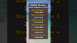 2900€ Brutto Neue Abgaben ab Juli 2023 [upl. by Akcired]