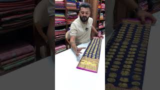 Heritage Gold Zari Kanjeevaram Silk Saree  599  COD Available [upl. by Gerita]