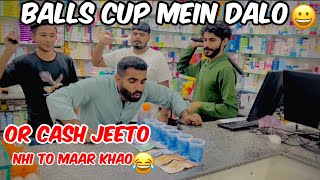 Balls cup mein dalo or cash jeeto nhi to maar khao🤣 [upl. by Leunamne]