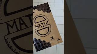 Maths book decoration ideas💡 shorts creativity [upl. by Ididn406]