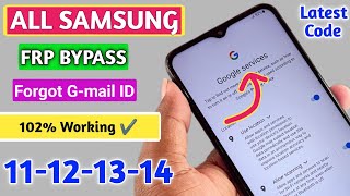 Finally New MethodAll Samsung FRP BypassUnlock 2024 All Android 121314  Google Account Remove [upl. by Tesler884]