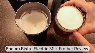 Bodum Bistro Electric Milk Frother  Review [upl. by Gunther]