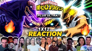 ALL MIGHT vs NOMU🔥🤯 Allmight PLUS ULTRA Shocked Them⚡My hero Academia Episode 1x12 Reaction Mashup [upl. by Willy]