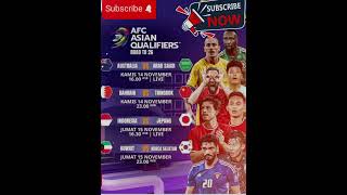 Jadwal Lengkap R3 Group C AFC ASIAN QUALIFIKASI Road To 2026 shortsvideo [upl. by Omora]