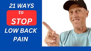 21Exercises STOP Low Back PAIN L3 L4 Stenosis Disc Pain Expert Approved [upl. by Lav]