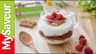 Mousse légère au yaourt et au citron Recette rapido [upl. by Richia]