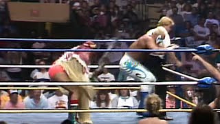 Sting vs The Iron Sheik — NWA Television Championship Match WrestleWar 1989 [upl. by Caroline]