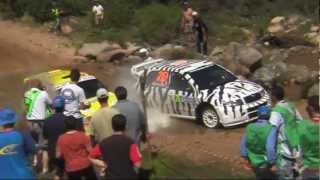 WRC Crash amp Dangerous overtaking in the river WRC Story Rally Italy Sardinia 2005 [upl. by Itirp]