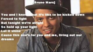 Bad Meets Evil  Lighters ft Bruno Mars Lyrics [upl. by Kazimir718]