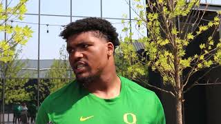 Oregon DL Derrick Harmon excited to face Boise State [upl. by Lutero]