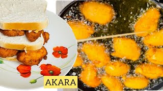 HOW TO MAKE AKARA STEP BY STEP  AUTHENTIC AKARA WITH GREEN BELL PEPPER 🫑 [upl. by Gnouhc]