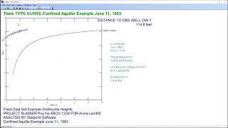 Introduction to Infinite Extent Software for Aquifer Pump Test Analysis [upl. by Atlee]